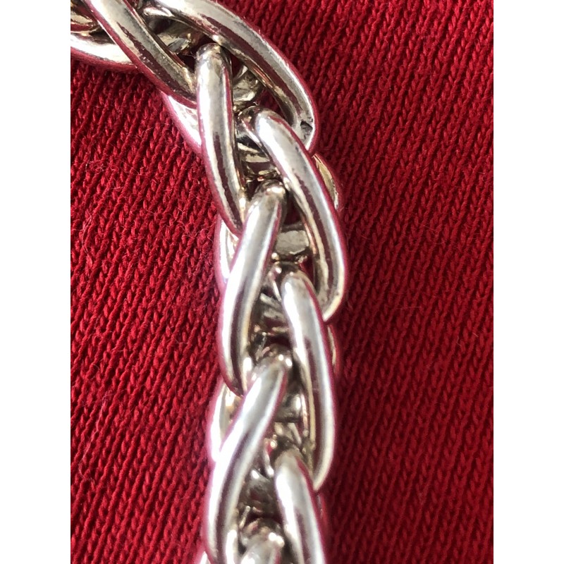 Bracelet Hermès vintage maille palmier argent