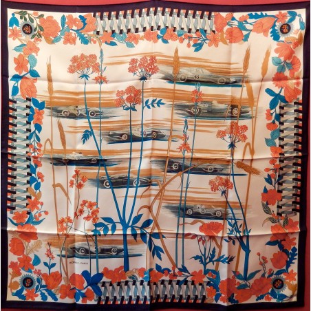 Carré foulard Hermès Les bolides.