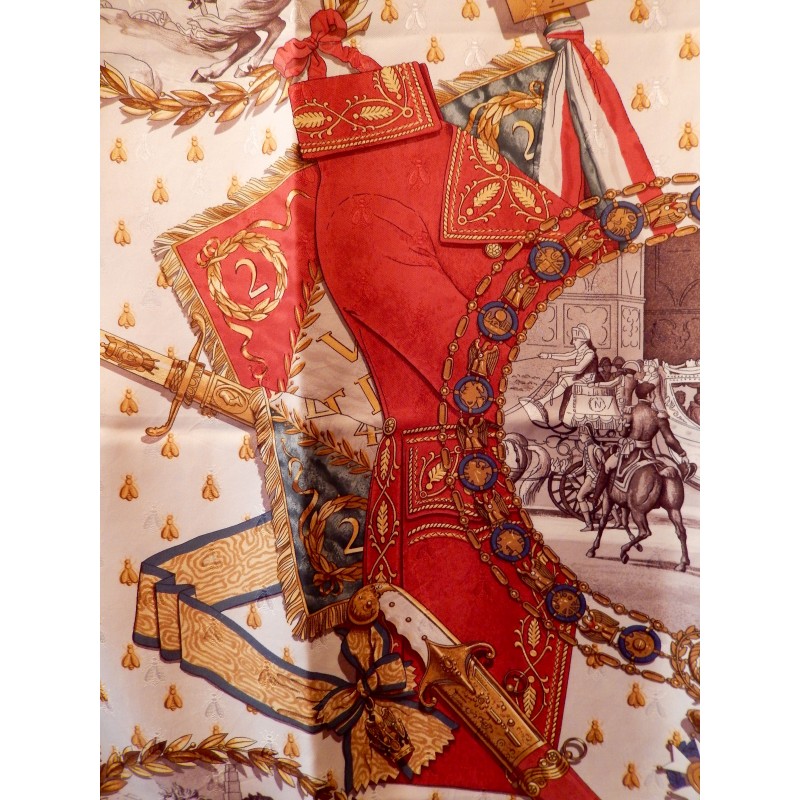 Carré Hermès 'Napoléon' édition Limitée - Soie - Comme Neuf