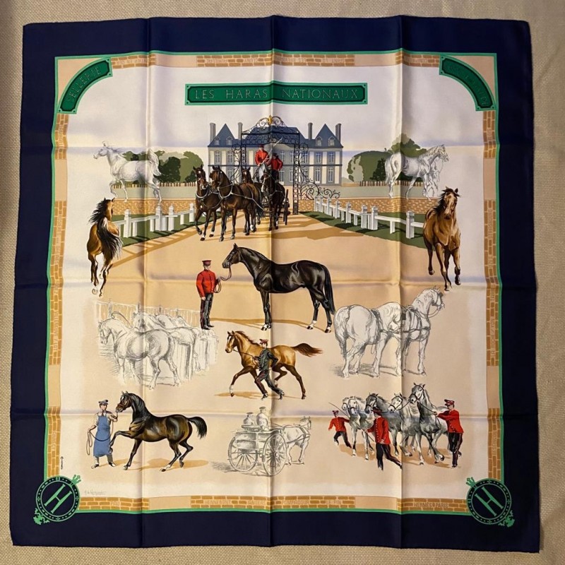 Carré foulard Hermès Les haras nationaux