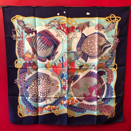 Carré foulard Hermès Grands fonds