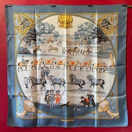 Carré foulard Hermès Présentation de chevaux