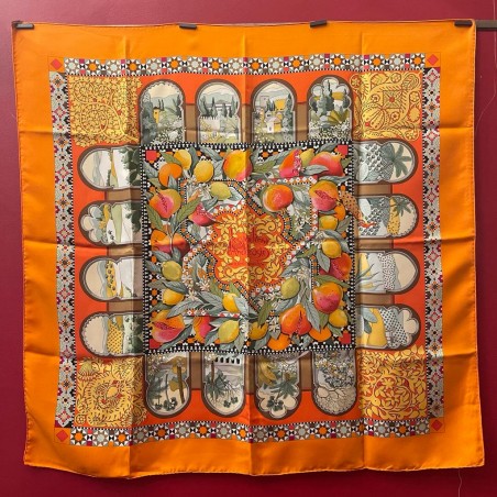 Carré foulard Hermès Les jardins d'Andalousie