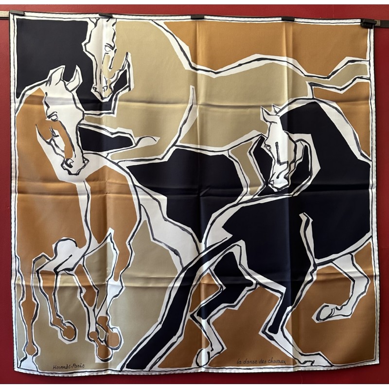 Carr Foulard Herm S La Danse Des Chevaux Double Face