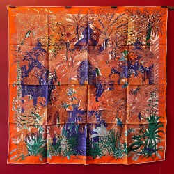 Carré foulard Hermès Jardin...