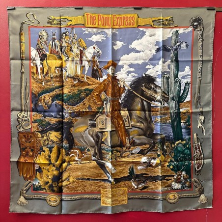 Carré foulard Hermès The Pony express