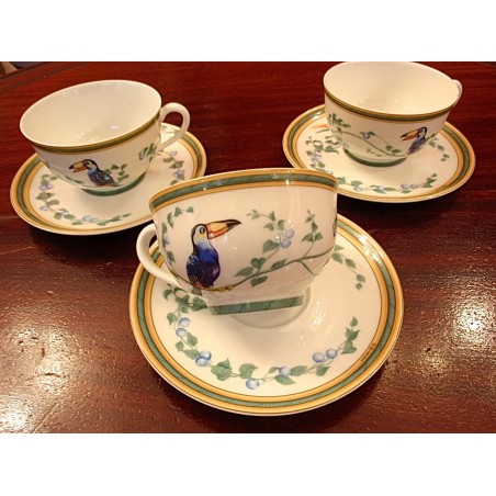 Tasses à thé Toucans d'Hermès