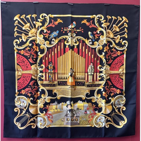 Carré foulard Hermès Orgauphone et autres mécaniques