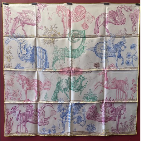 Carré foulard Hermès Della cavaleria favolosa