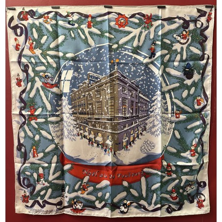 Carré foulard Hermès Noël au 24 faubourg