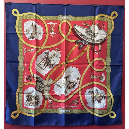 Carré foulard Hermès Charreada