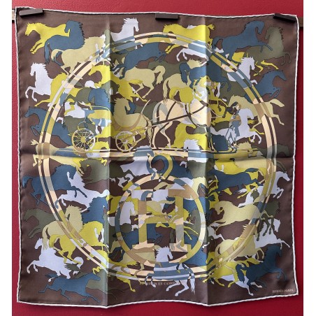 Gavroche pochette Hermès Ex-libris en camouflage