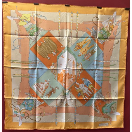Carré foulard Hermès Fêtes vénitiennes également appelé Carnaval de Venise