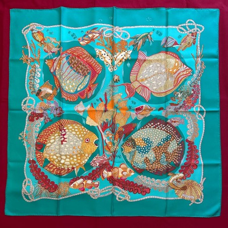 Carré foulard Hermès Grands fonds