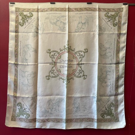 Carré foulard Hermès Courbettes et cabrioles