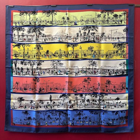 Carré foulard Hermès À l'ombre des boulevards