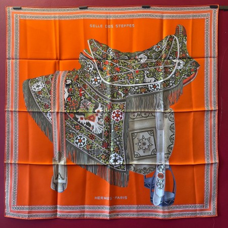 Carré foulard Hermès Selle des steppes