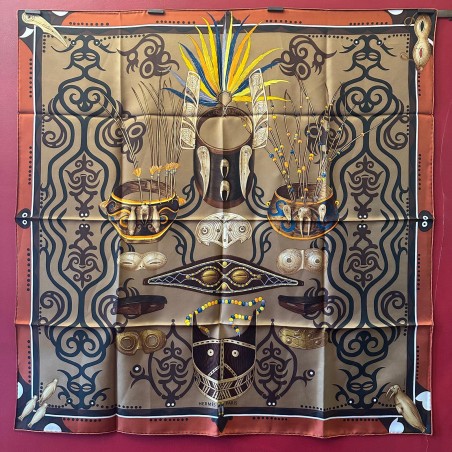 Carré foulard Hermès Le regard de l'artique