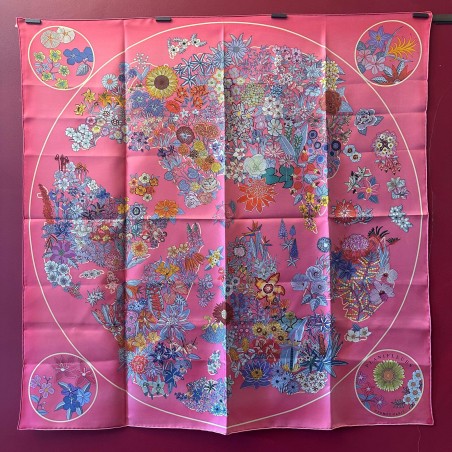 Carré foulard Hermès Planifleurs