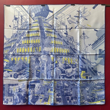 Carré foulard Hermès La légende du cheval à plumes