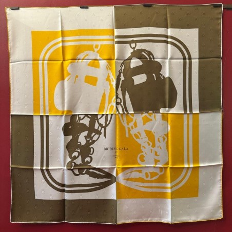Carré foulard Hermès Brides de gala quadri tattoo
