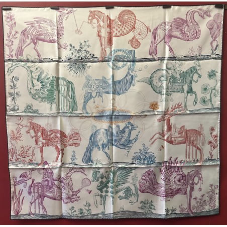 Carré foulard Hermès Della cavaleria favolosa double face