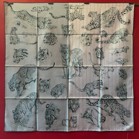 Carré foulard Hermès Dans l'atelier de Robert Dallet finesse