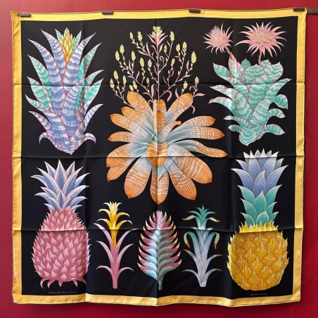 Carré foulard Hermès Index bromeliaceae