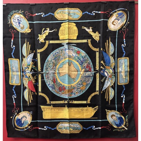 Carré foulard Hermès Le géographe