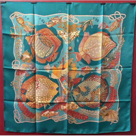 Carré foulard Hermès Grands fonds