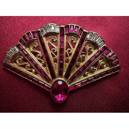 Broche Yves Saint Laurent Éventail, grand modèle