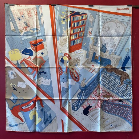Carré foulard Hermès Mystère au 24