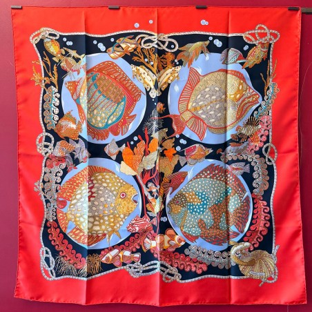 Carré foulard Hermès Grands fonds