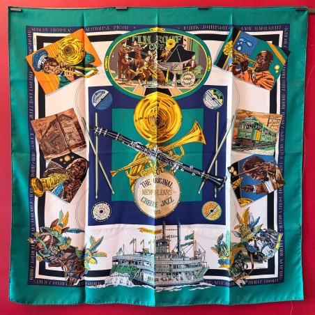 Carré foulard Hermès New Orleans jazz club