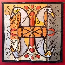 Carré foulard Hermès Coup...