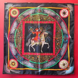 Carré foulard Hermès Feux...