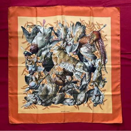 Carré foulard Hermès Gibiers