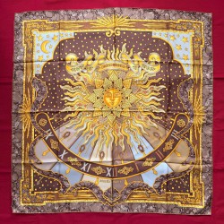 Carré foulard Hermès Carpe...