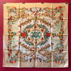 Carré foulard Hermès Au...