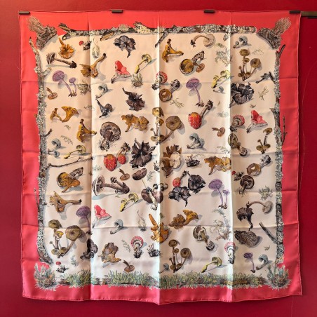 Carré foulard Hermès Les champignons