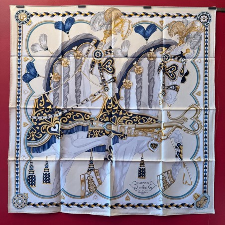 Carré foulard Hermès Harnais de coeur