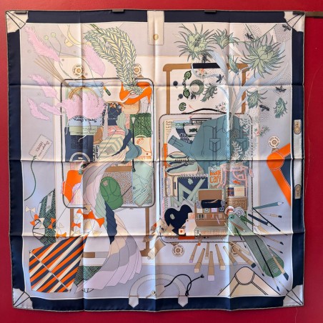 Carré foulard Hermès Bagage à main
