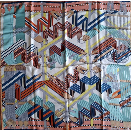 Carré foulard Hermès Zig Zag