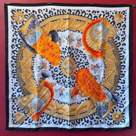 Carré foulard Hermès Casques et plumets