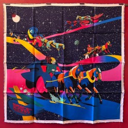 Carré foulard Hermès Space...