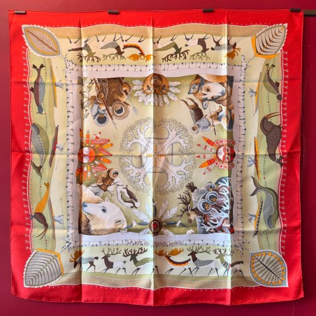 Carré foulard Hermès La vie du grand Nord