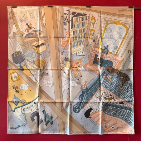 Carré foulard Hermès Mystère au 24