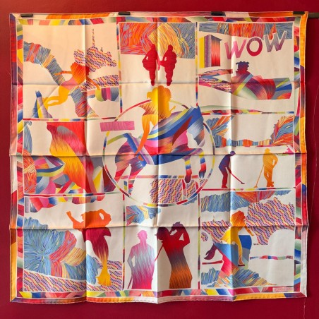 Carré foulard Hermès WOW marble