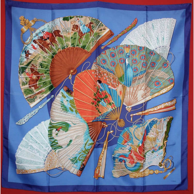 Foulard Carré Hermés Brise De Charme En Soie - Multicouleur - Occasion
