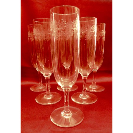 Flutes à champagne Baccarat Sévigné